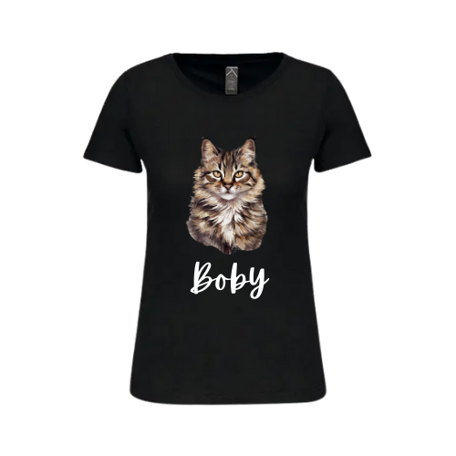 Tricou cu Pisică Personalizare Nume