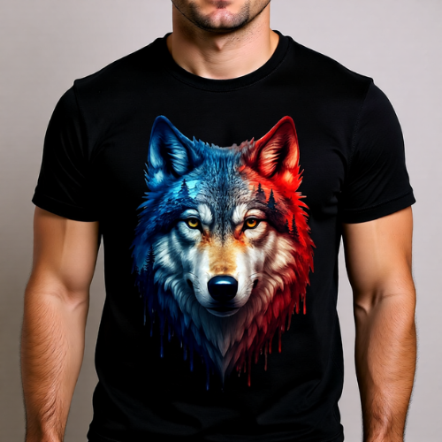 Tricou Bărbați Lup